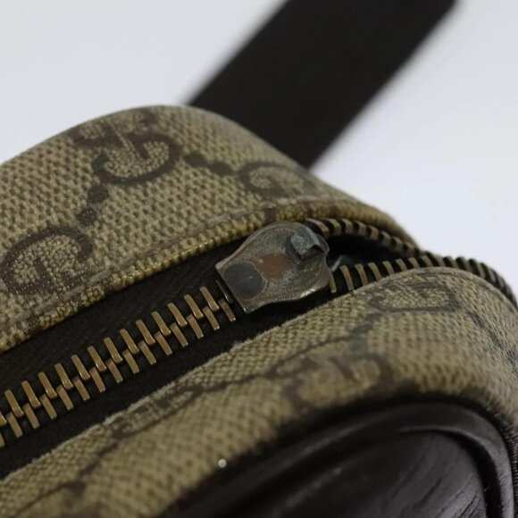 GUCCI GG Supreme Shoulder Bag PVC Beige Gold - Picture 9 of 16